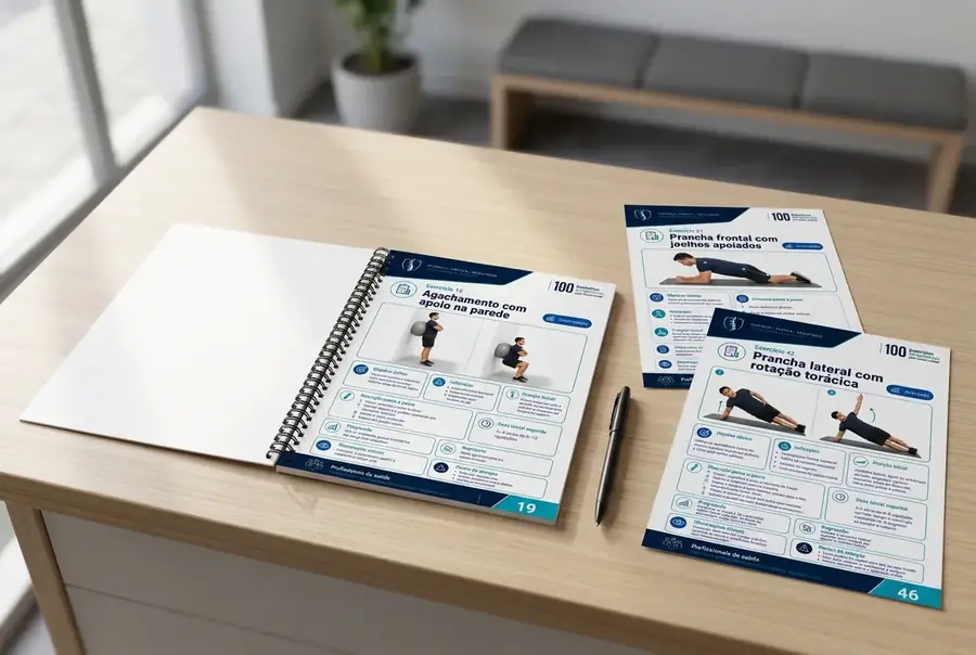 Material impresso 100 Exercícios Terapêuticos para Coluna Lombar